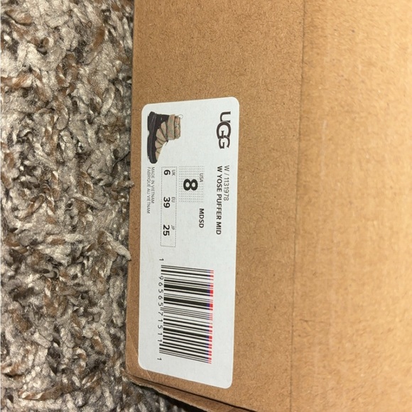 UGG Tan and Black Winter Boots - Picture 3 of 4